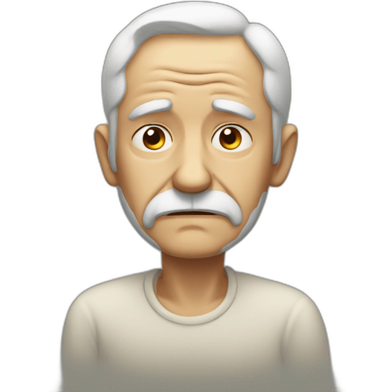 sad old man emoji