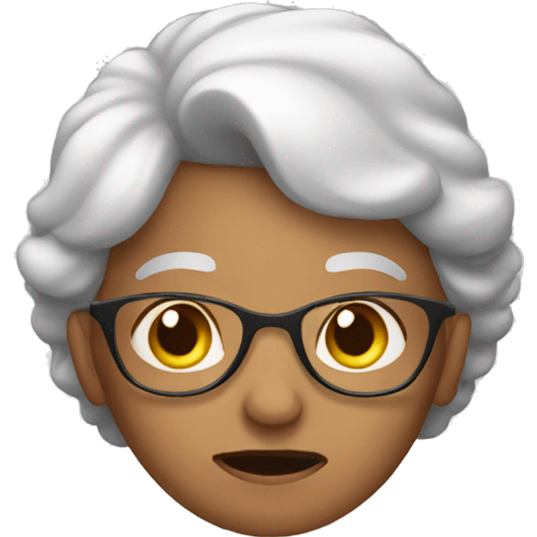 grandma thinking emoji