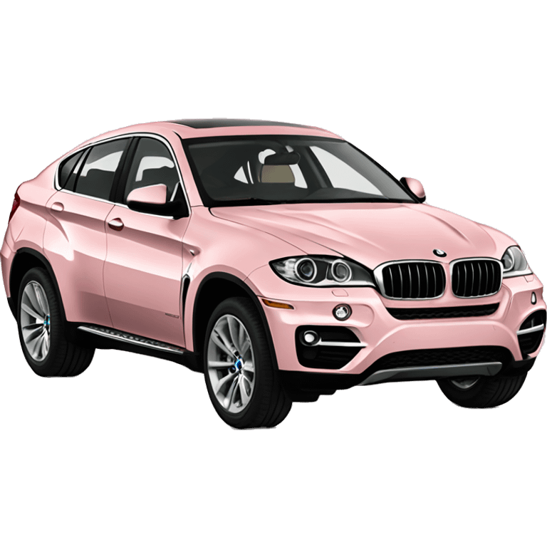 light pink bmw x6 car emoji