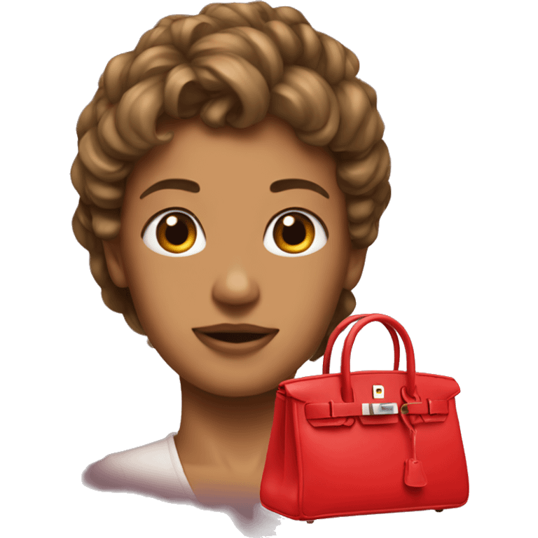 Red birkin  emoji