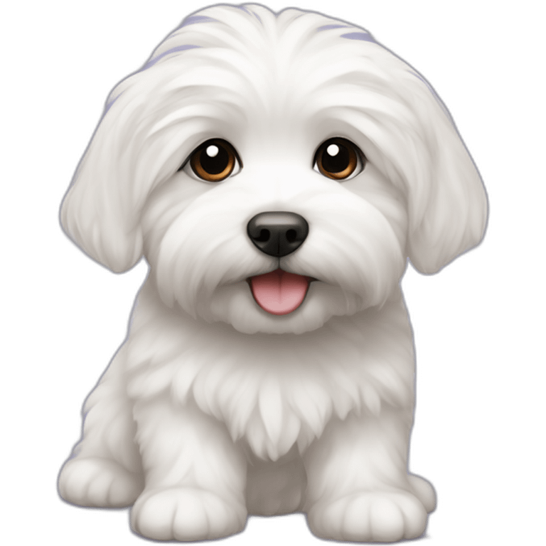 Bébé coton de tulear  emoji