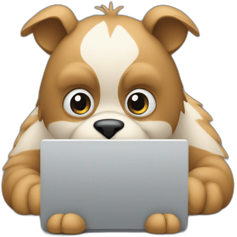 animal typing on computer emoji