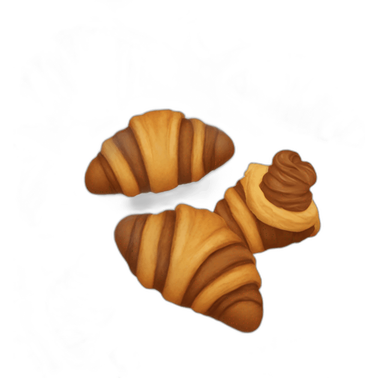 Chocolate croissant emoji