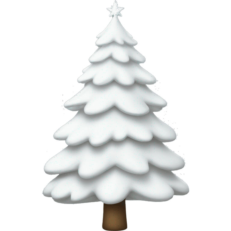 White Christmas tree emoji