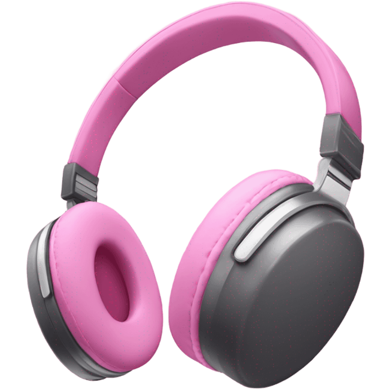 Pink headphone emoji