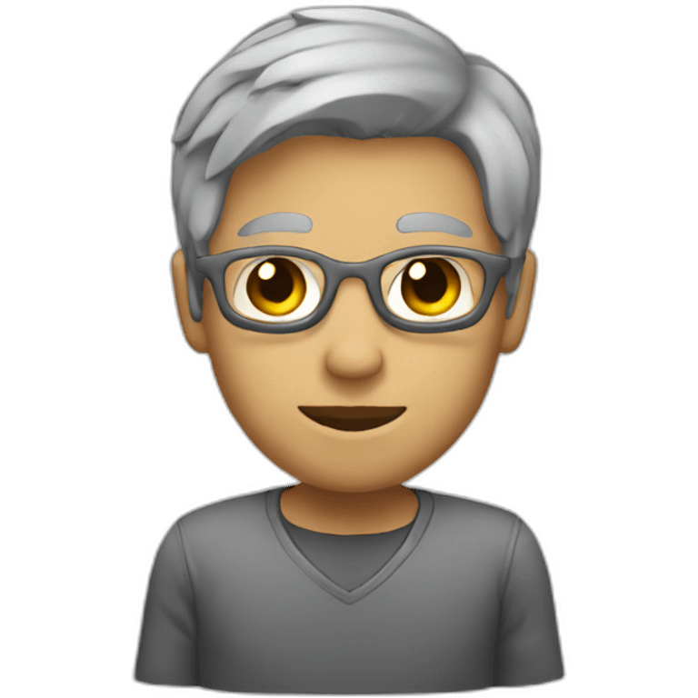 emoji con forma de persona de color gris emoji