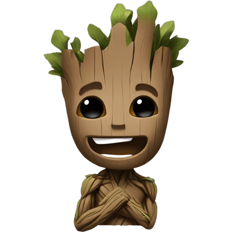 Groot partying hard emoji