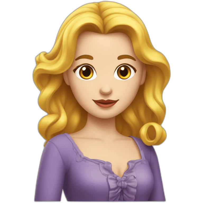 Fille belle de dos emoji