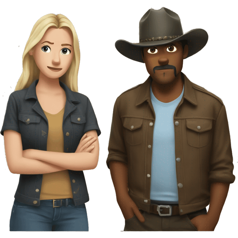 Rip and Beth from Yellowstone  emoji