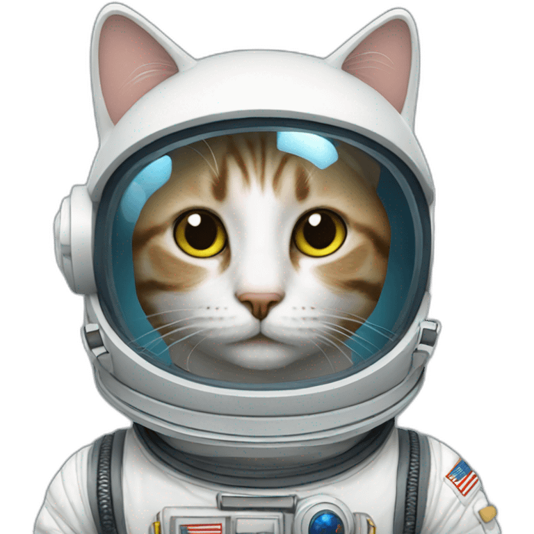 Cat with Space suit emoji