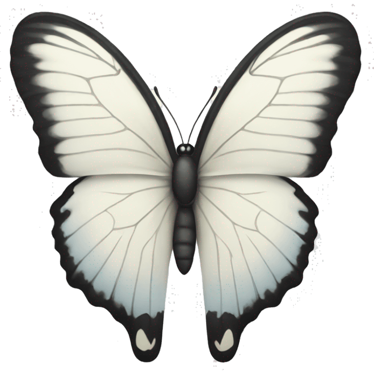 a white butterfly emoji