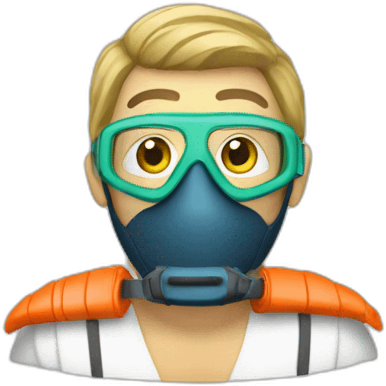 Snorkelling judge emoji