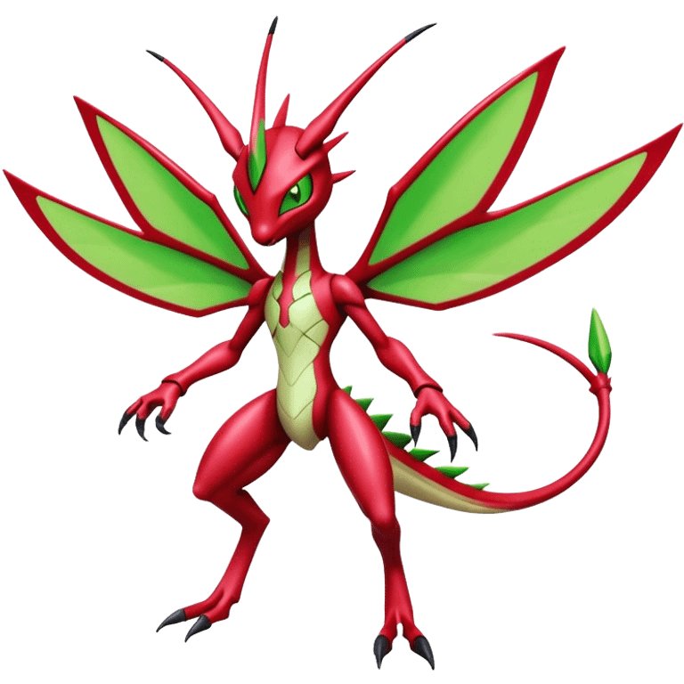  Cool Edgy Shiny Futuristic Ethereal Legendary Scizor-Digimon-Schyther-Flygon full body emoji