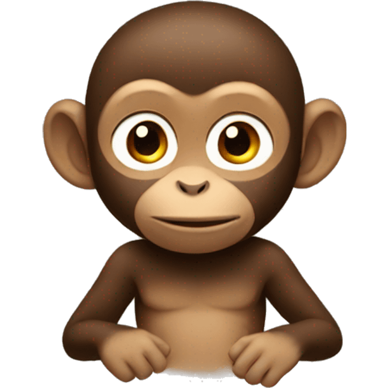 Gay little monkey at the Apple Store  emoji