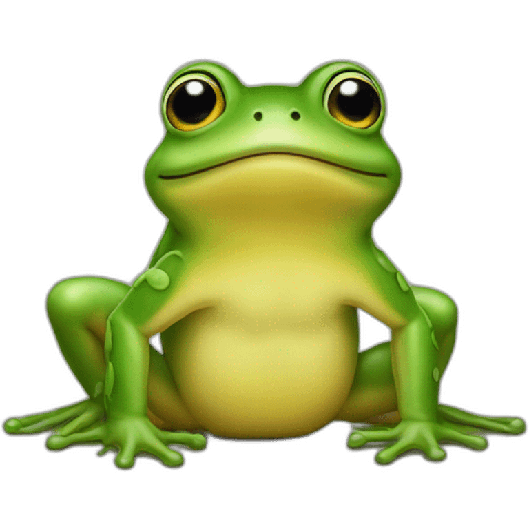 grenouille jaune emoji