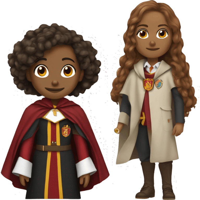 hermine, hermine granger, figure with cape gryffindor emoji