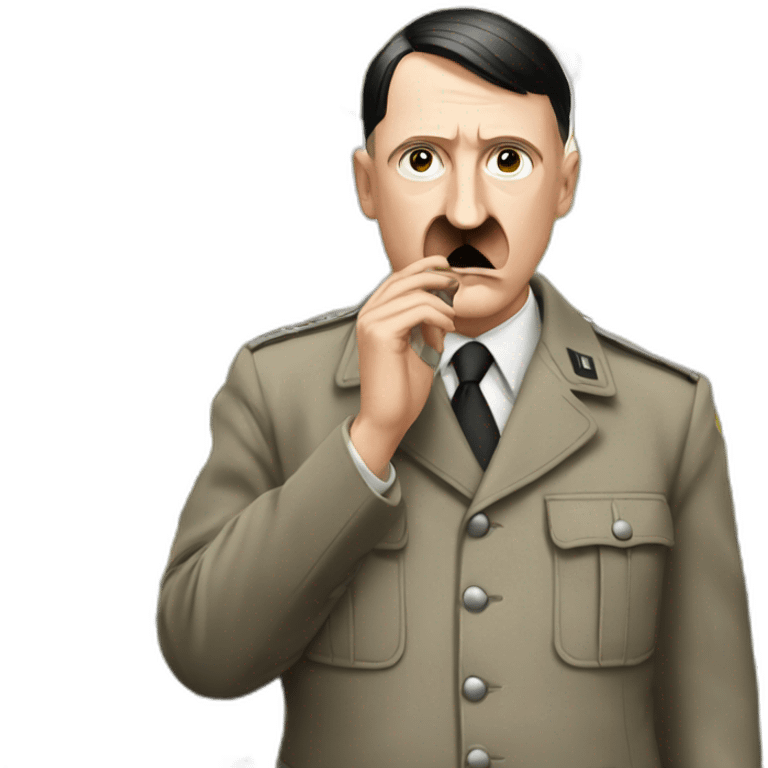 Hitler qui mange une banane emoji