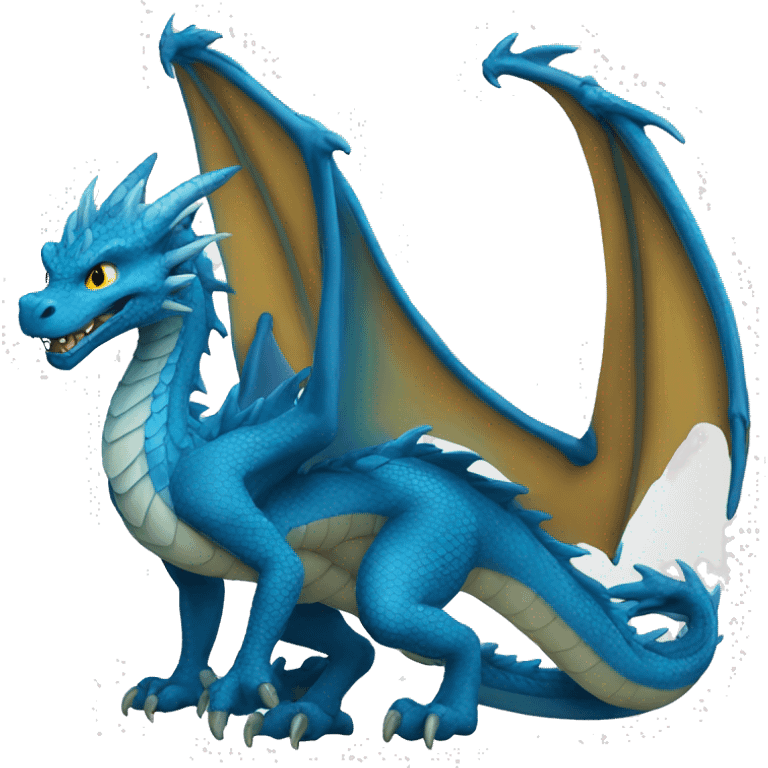 Blue dragon emoji