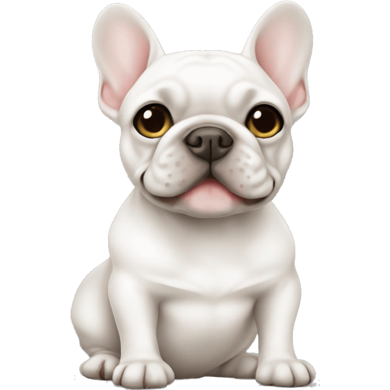 White Frenchie l emoji