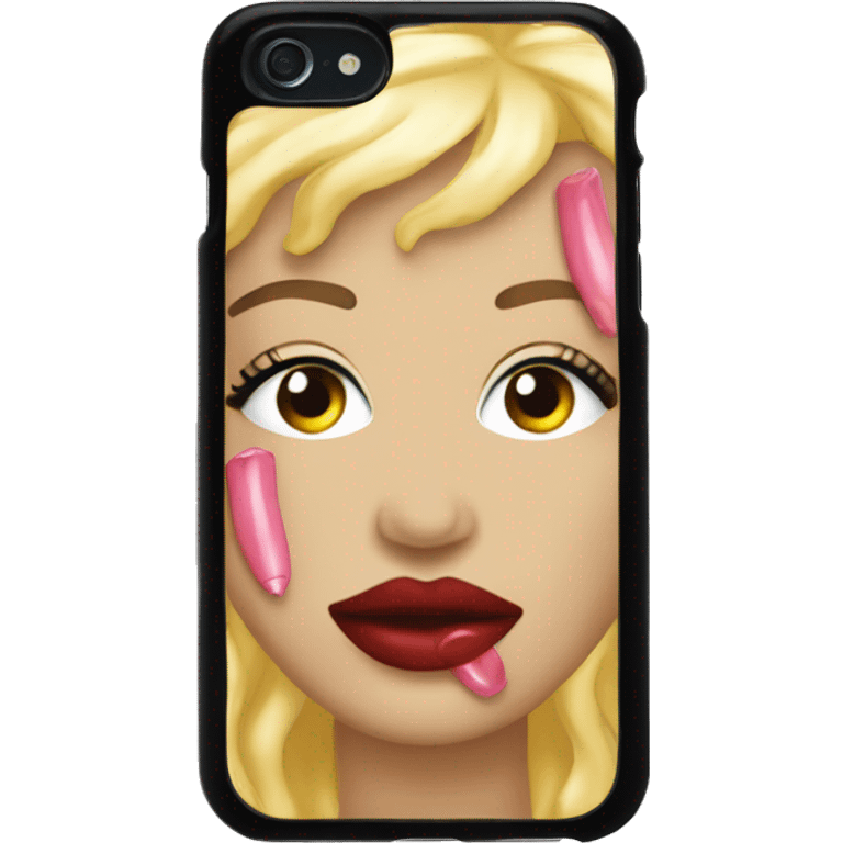 Rhode lip gloss phone case emoji