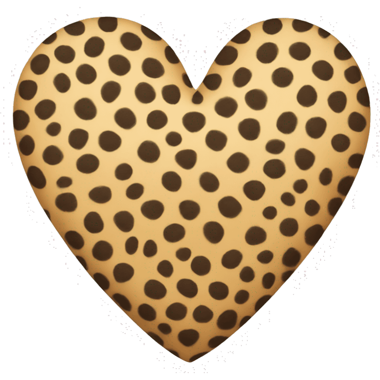 cheetah print heart emoji