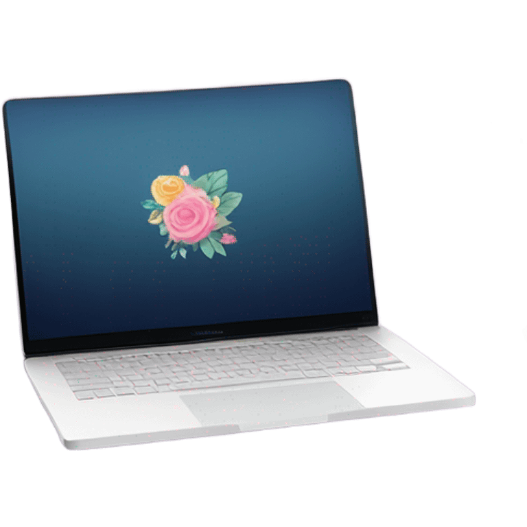 Marketing in MacBook girly  emoji