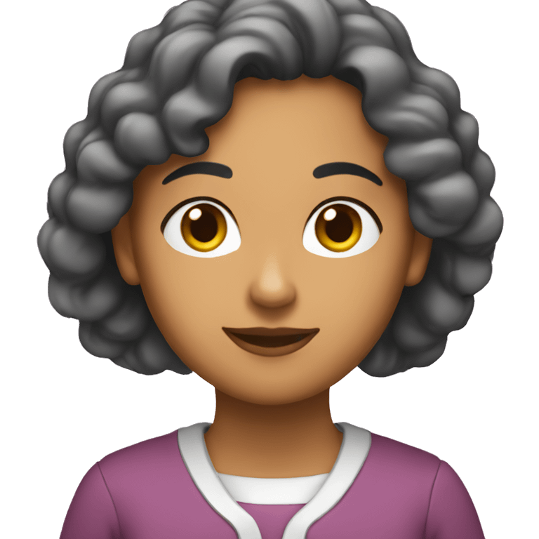 mujer saluda emoji