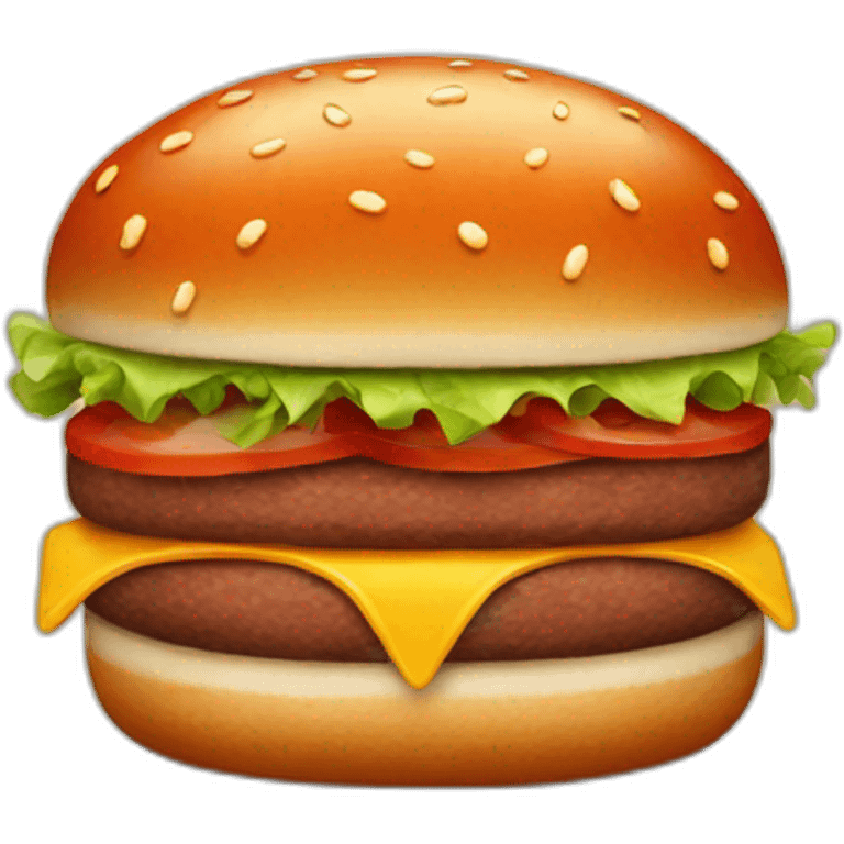 red hamburger emoji