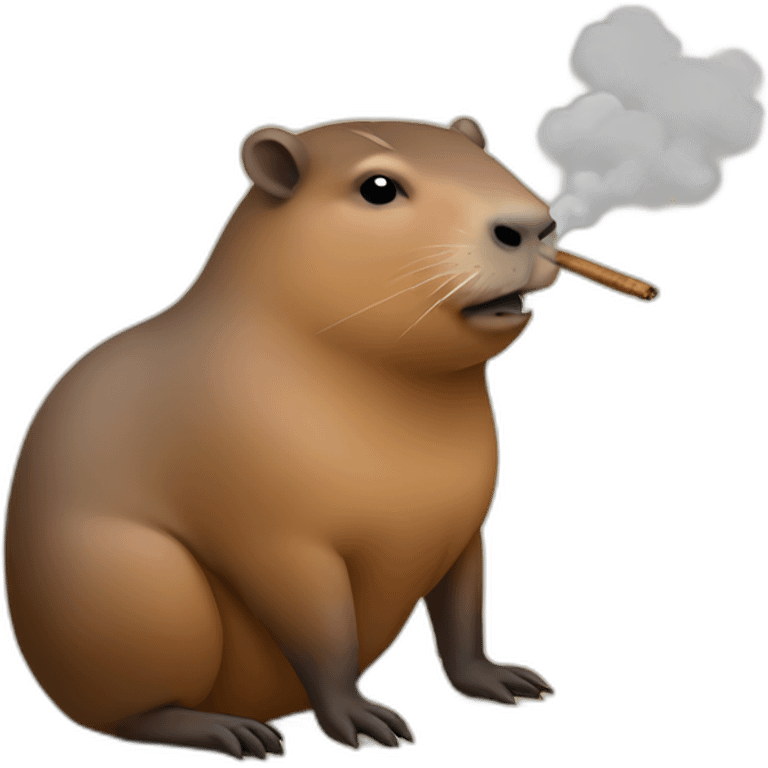 capybara smoking emoji