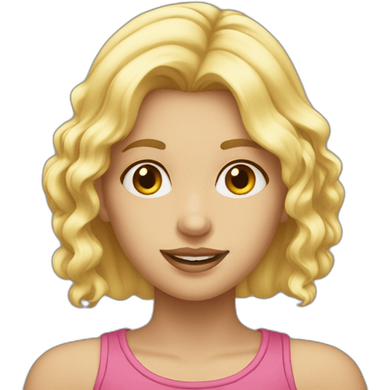 Blonde sweet girl emoji