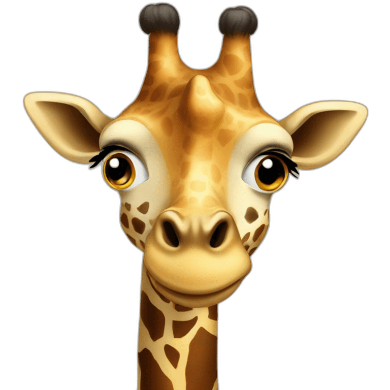 surprised giraffe emoji