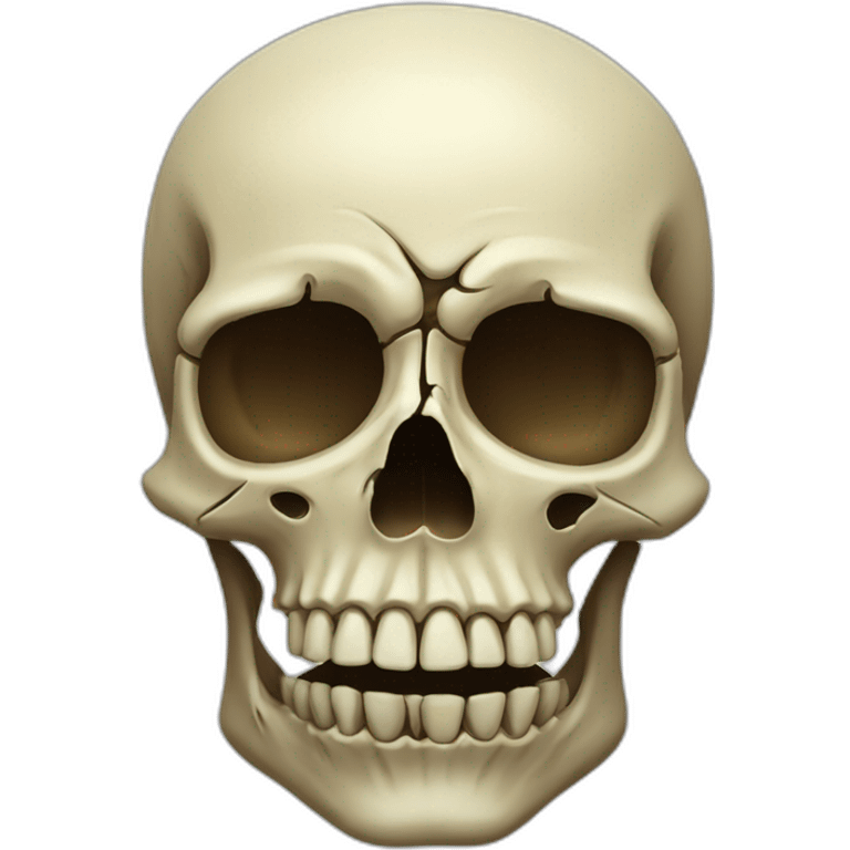 deformed skull emoji