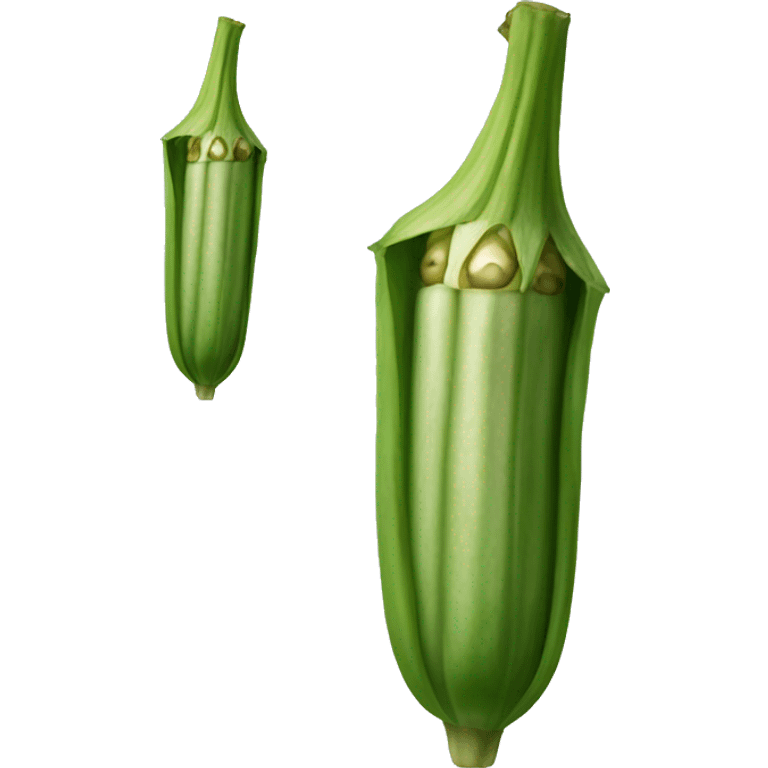 Okra vegetable emoji