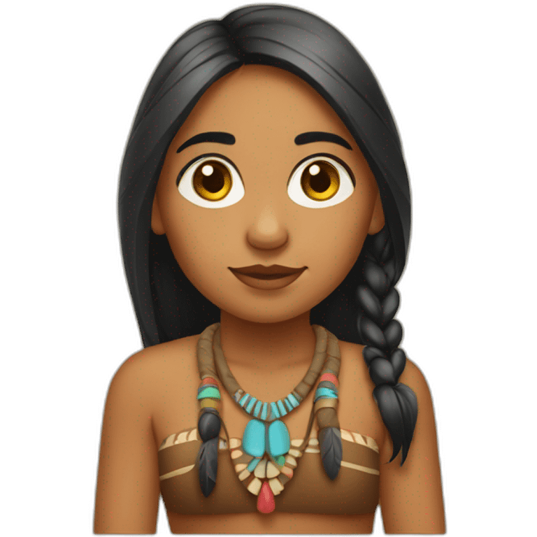 Native Indian girl emoji