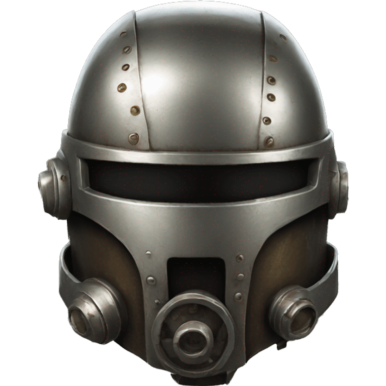 Iron color Helmet from fallout  emoji