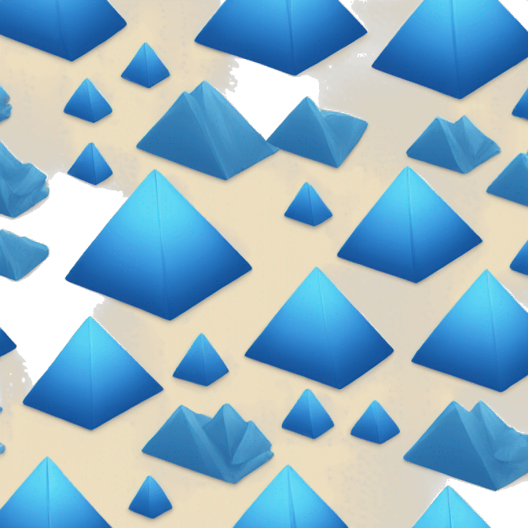 blue pyramid emoji