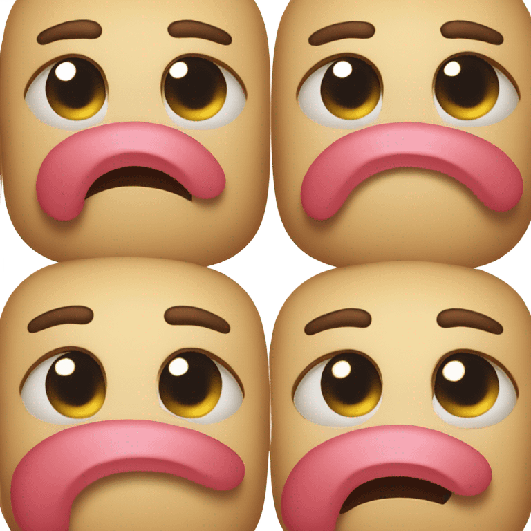 Cute emoji sad tongue out  emoji