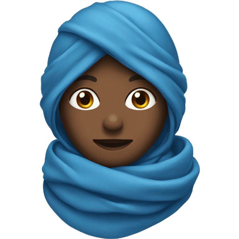 Blue scarf emoji