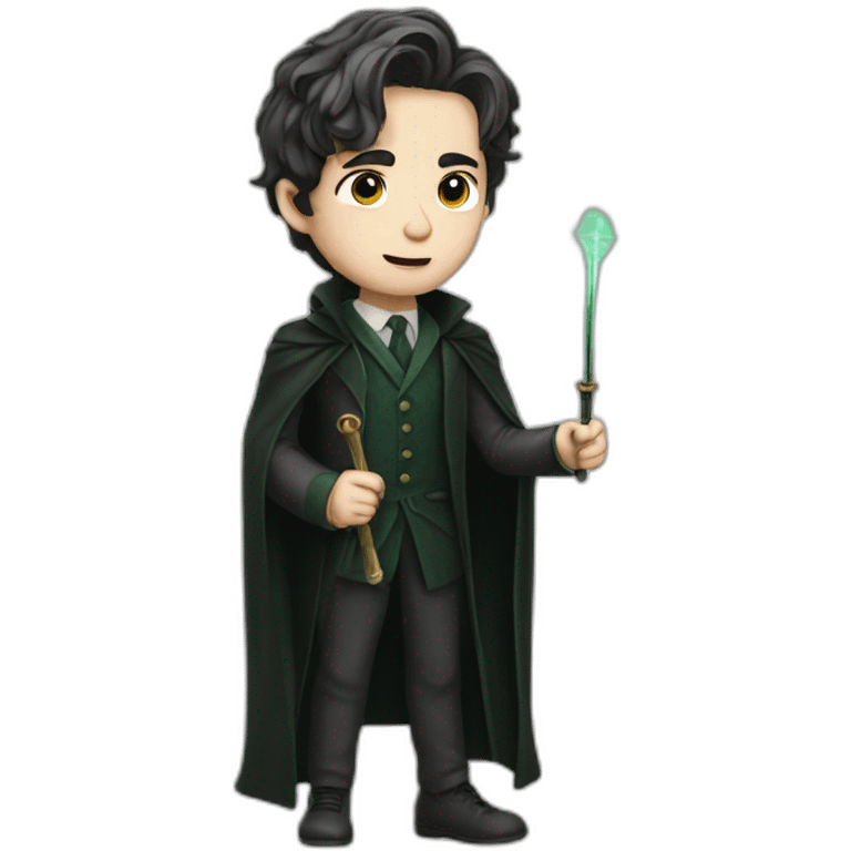 Tom riddle with a wand emoji