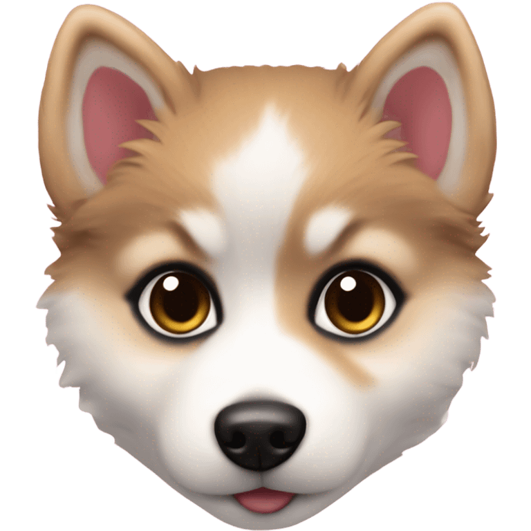 Teacup Pomsky puppy  emoji