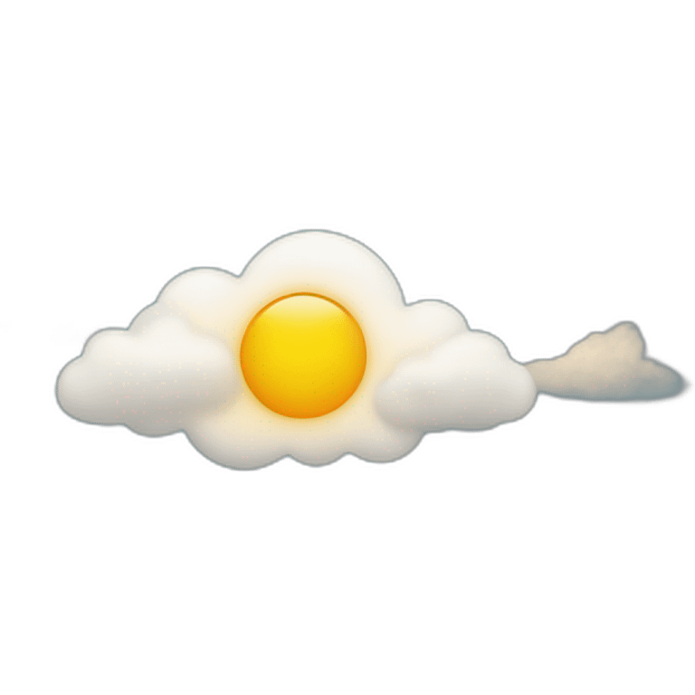 le soleil sur un nuage emoji