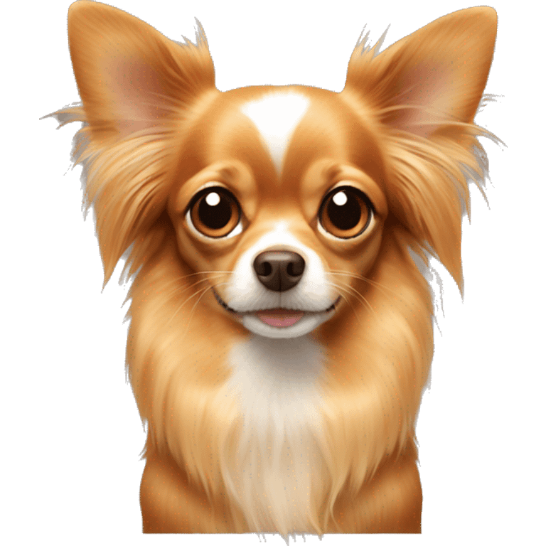 Long haired ginger Chihuahua  emoji