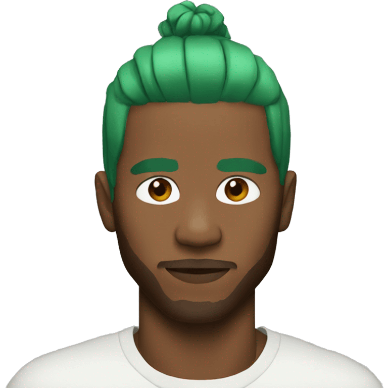 Frank ocean with green hair emoji