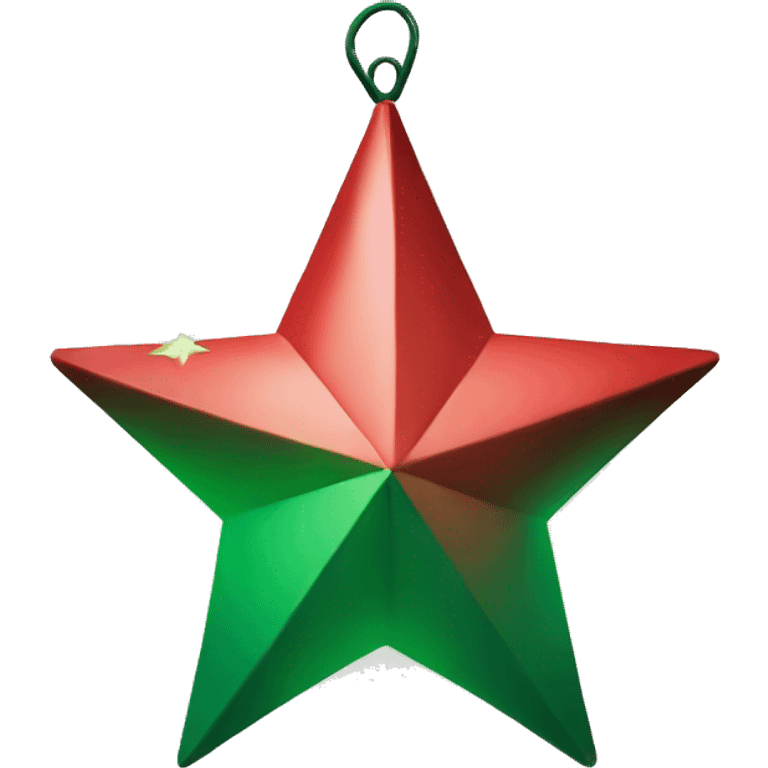 star lantern red green emoji