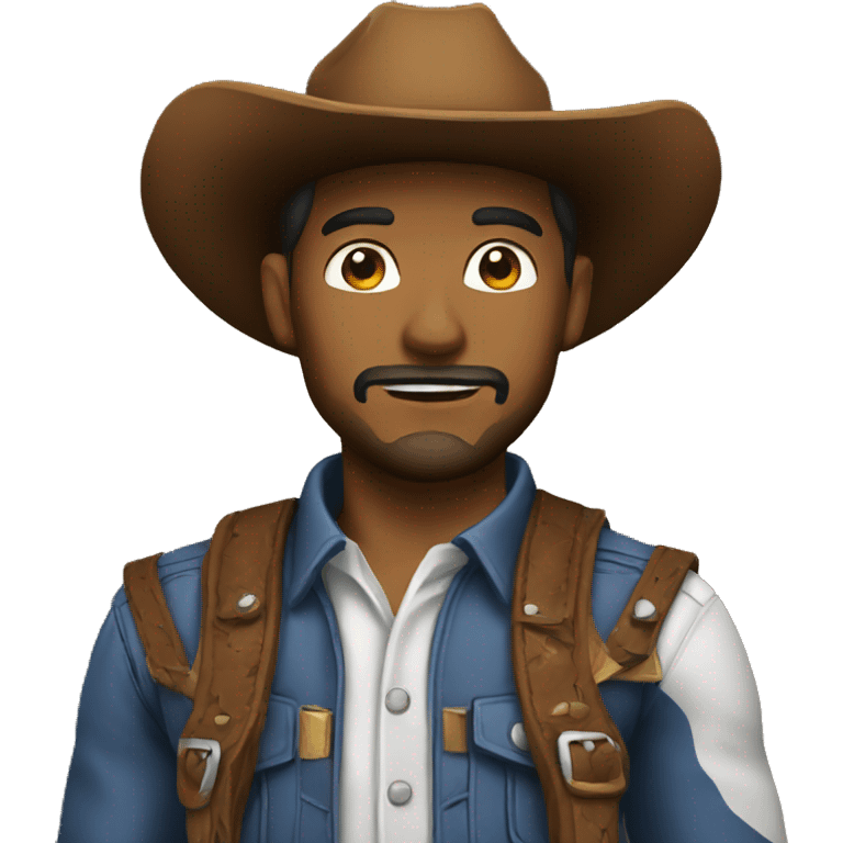 Cowboy white emoji