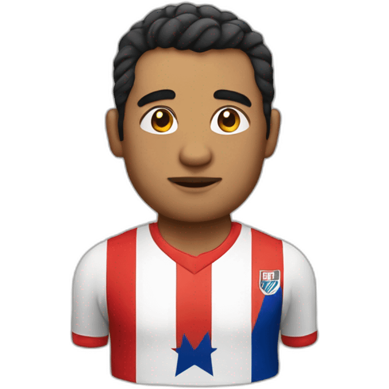 Pablo con camiseta de Chile emoji