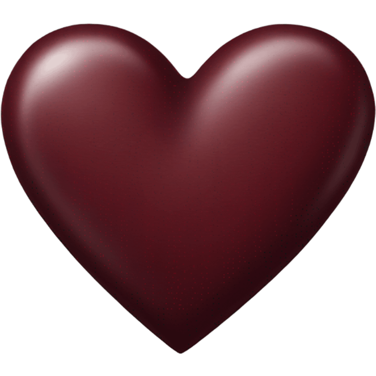 Burgundy heart emoji