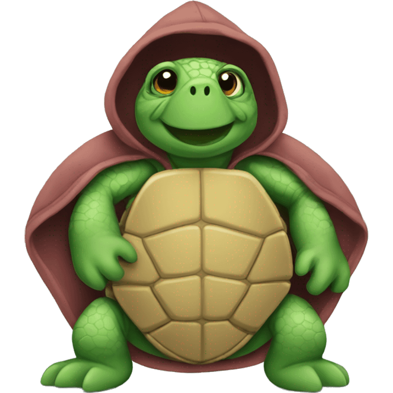 Turtle with hoodie emoji