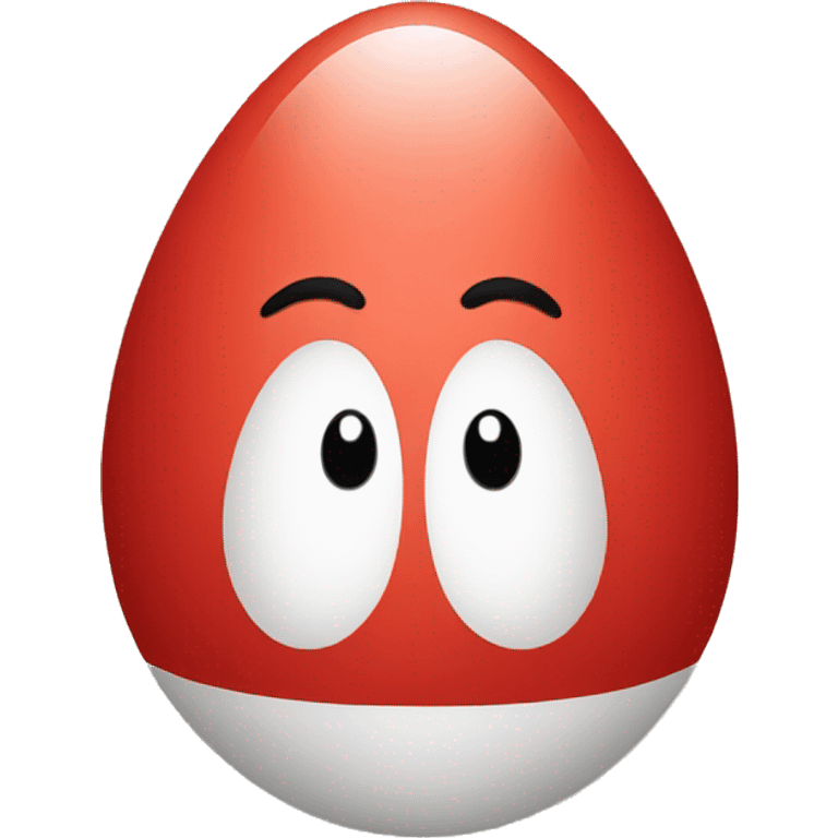 Red egg emoji