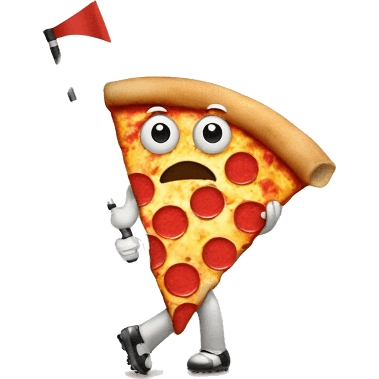 pizza golfing emoji